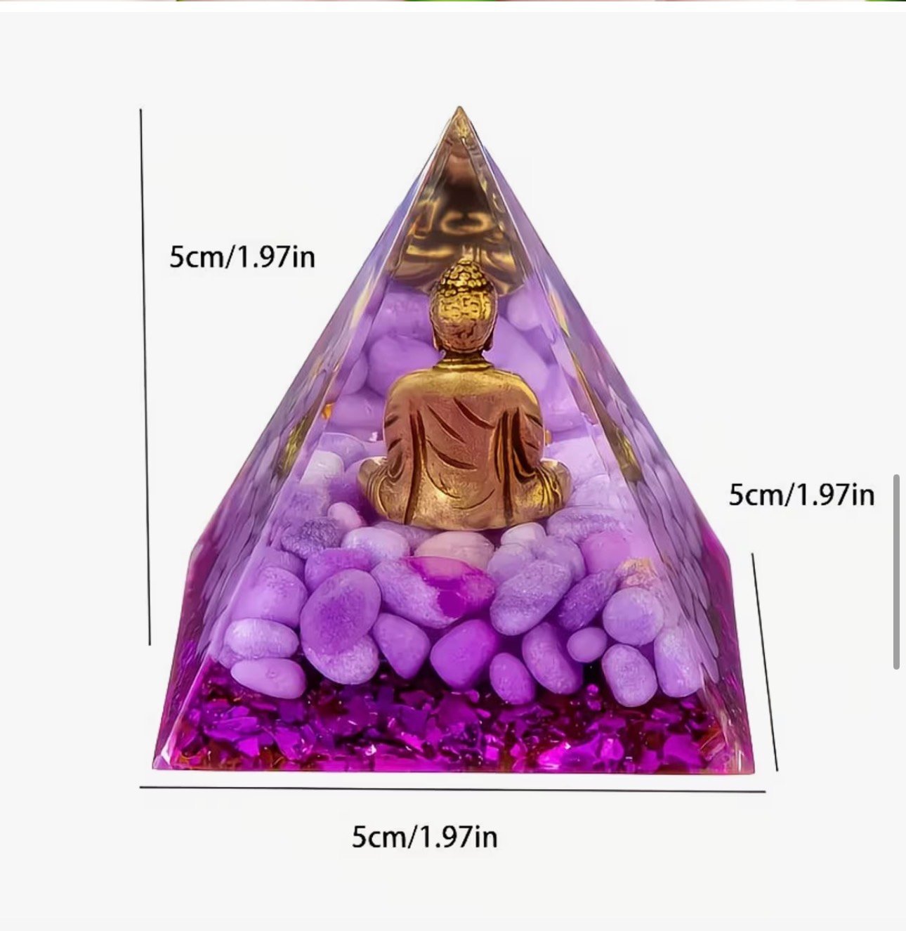 PIRAMIDE AMATISTA CON BUDA - Imagen 2