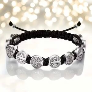 PULSERA NEGRA SAN BENITO PROTECCION