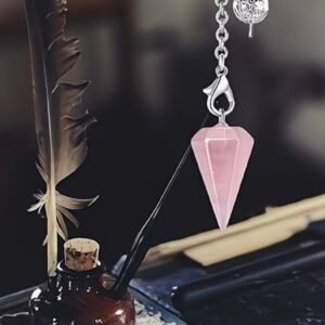 PENDULO CUARZO ROSA 29MM