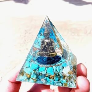 PIRAMIDE ORGONITA TURQUEZA BUDA