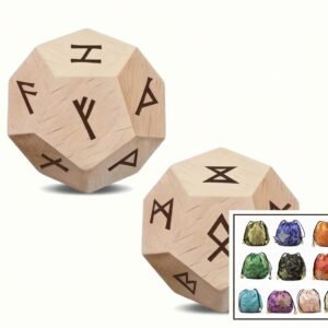 DADOS RUNAS MADERA